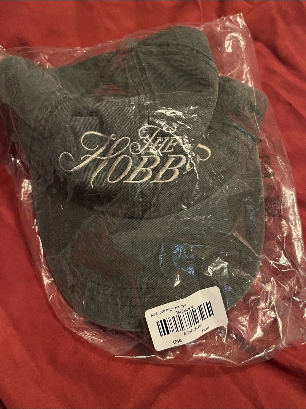 The Hobbit Embroidered Green Baseball Cap - Unbranded